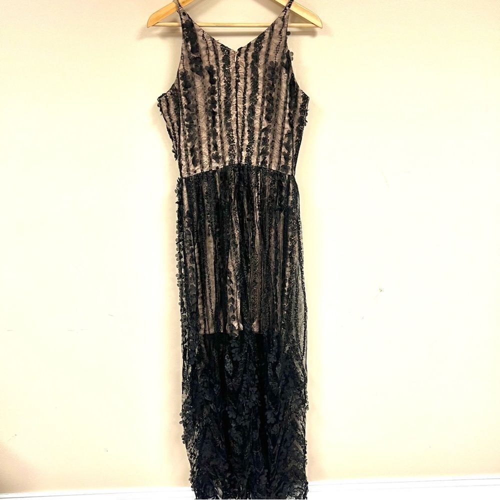 Dress the Population lace embellished maxi dress L - Picture 8 of 14